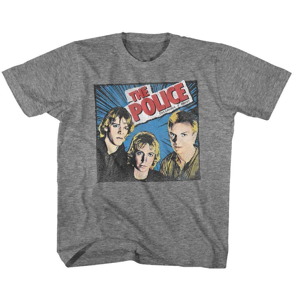 The Police Comic Heather Youth T Shirt